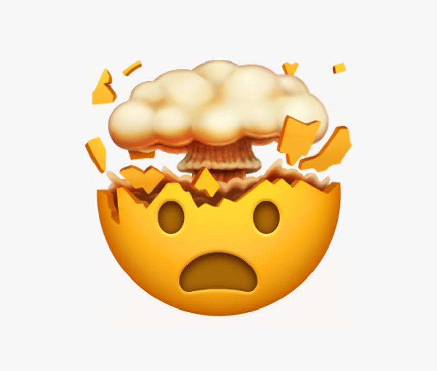 The New Emojis Coming To Your Iphone - New Head Exploding Emoji, HD Png Dow...
