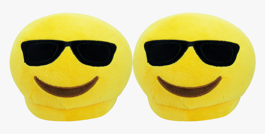 Emoji Slippers - Sunglasses - Smiley, HD Png Download, Free Download