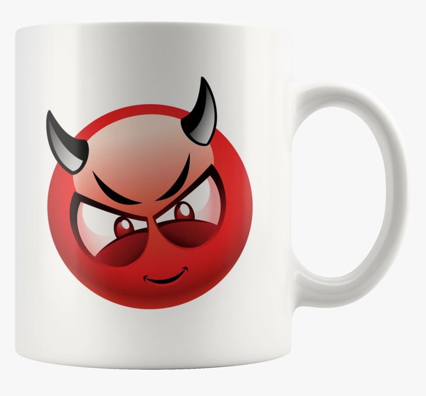 Devil Emoji Coffee Mug - Devil Emoji Png, Transparent Png, Free Download