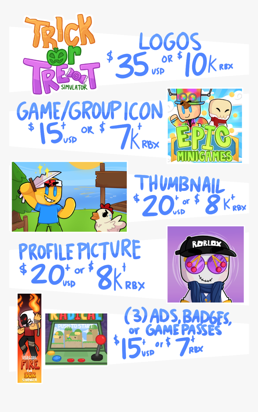 Artist For Hire Kxradraws Public Portfolios Roblox - Roblox Thumbnail Art, HD Png Download, Free Download