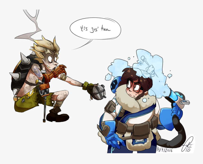 ✨oti✨ @ Hiatus On Twitter - Overwatch Junkrat And Mei, HD Png Download, Free Download