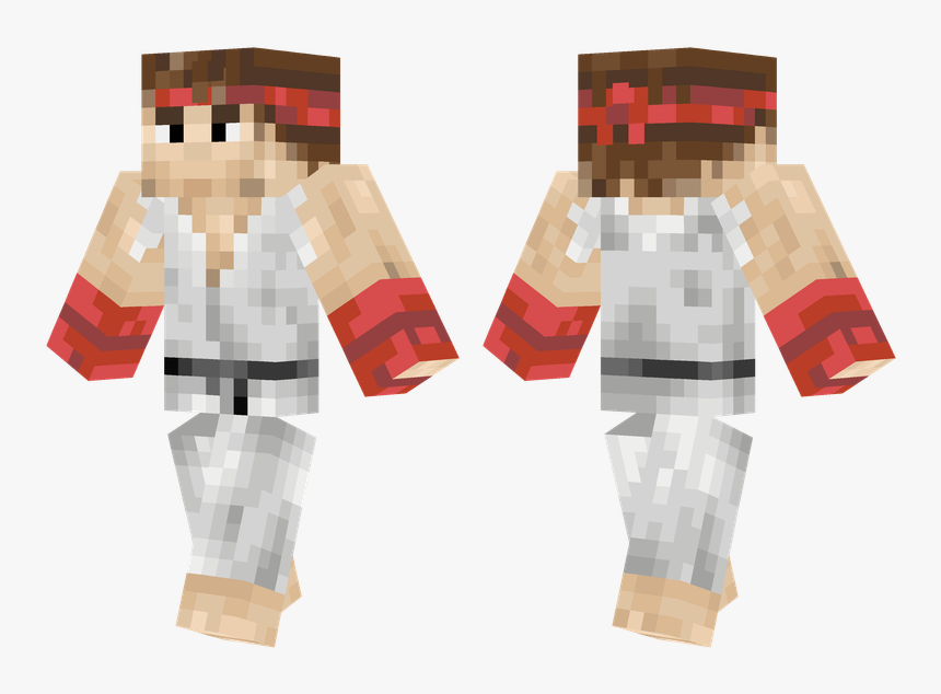 Ryu Minecraft Skin, HD Png Download, Free Download