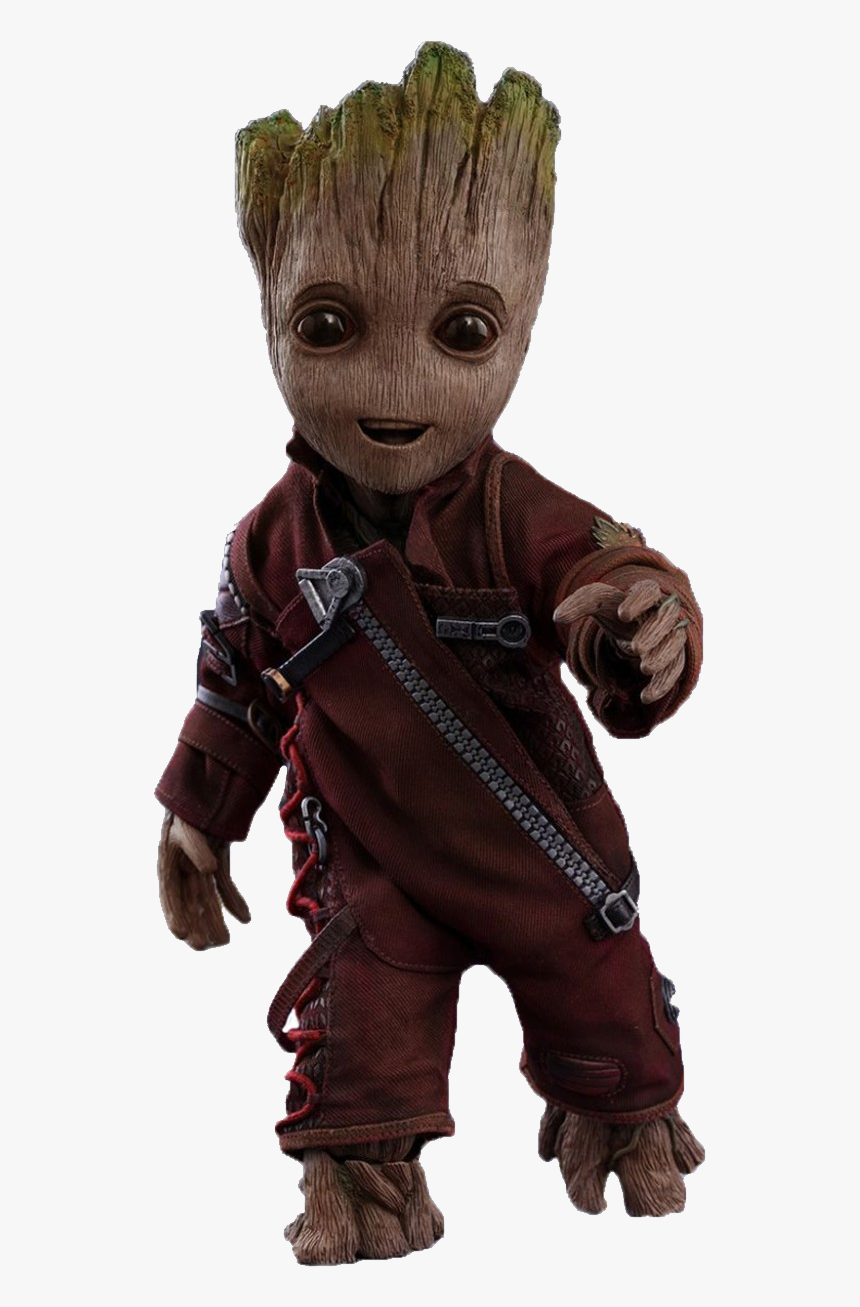 Groot Png - Baby Groot With Jacket, Transparent Png, Free Download