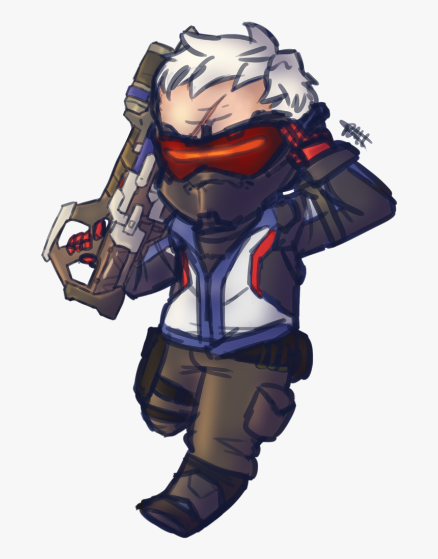 Overwatch Bucky Chibi Soldier Drawing - Overwatch Chibi Soldier 76, HD Png Download, Free Download