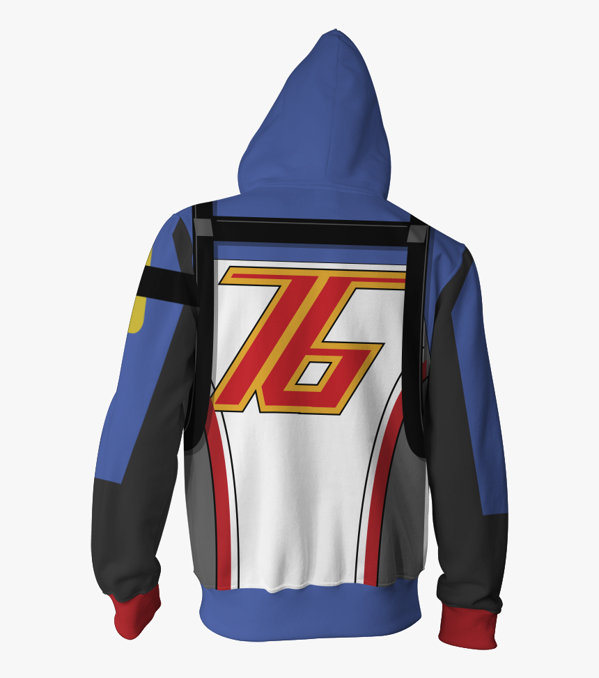 Soldier 76 Skin Overwatch Fan Zip Up Hoodie Fullprinted - Hoodie, HD Png Download, Free Download