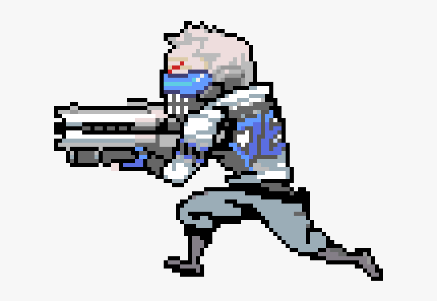 Pixie Engine Logo - Overwatch Soldier 76 Pixel Spray, HD Png Download, Free Download