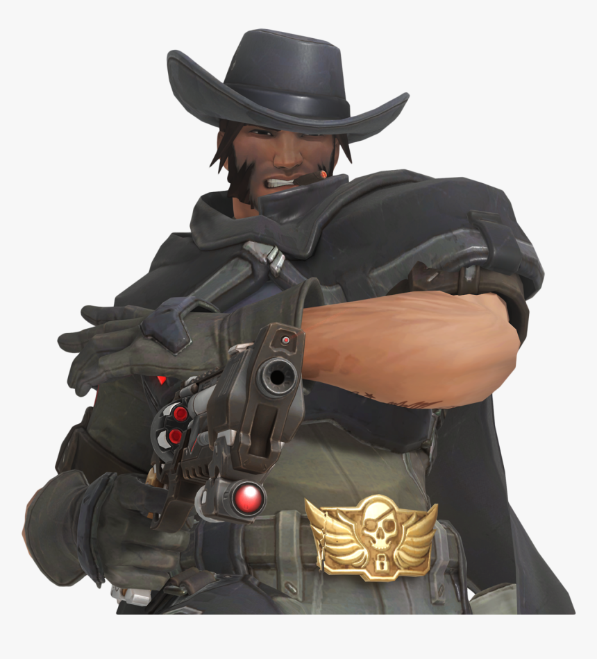 Clip Art Collection Of Free Transparent - Overwatch Mccree Blackwatch Png, Png Download, Free Download