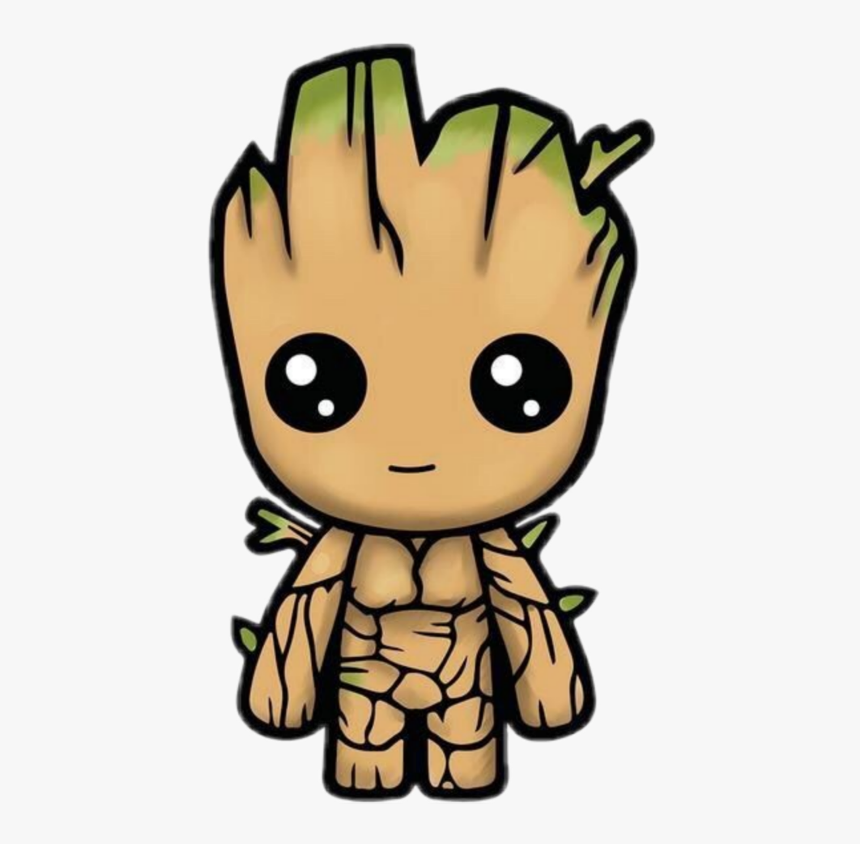 #groot #babygroot - Baby Groot Cute Drawing, HD Png Download, Free Download