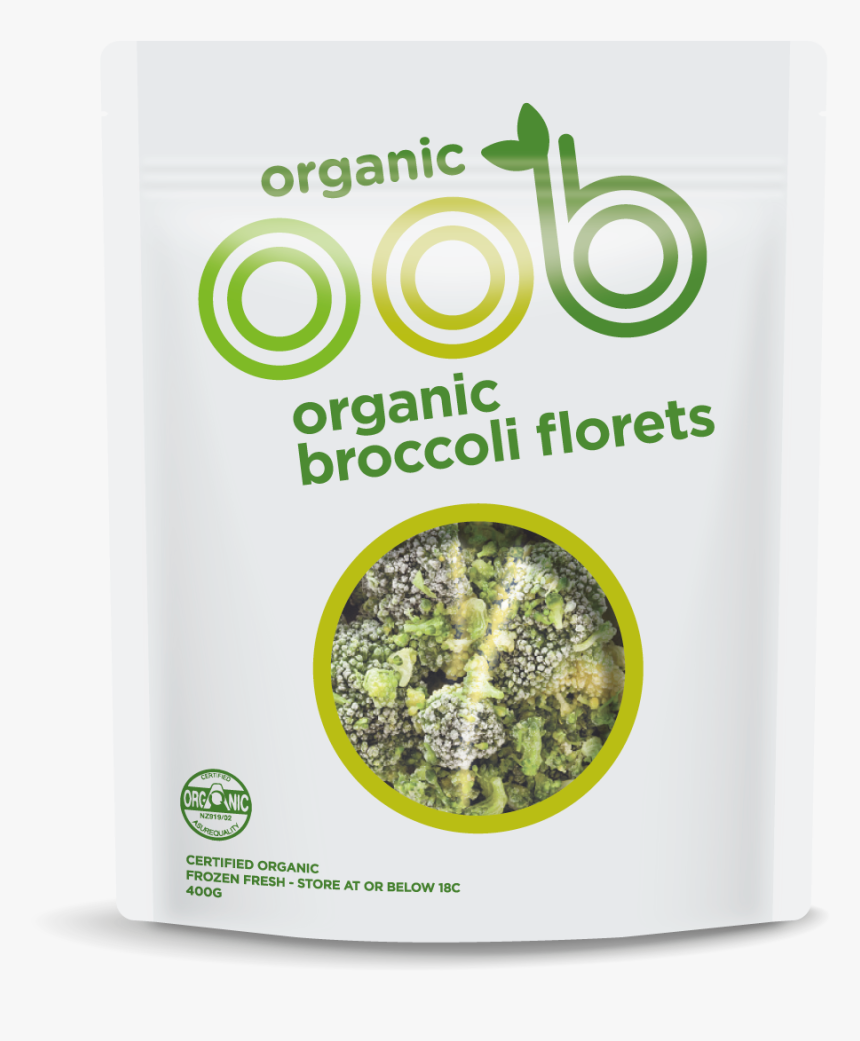 33846 Oob Frozen Veg Broccoli Mockup - Oob Organic Blueberries, HD Png Download, Free Download