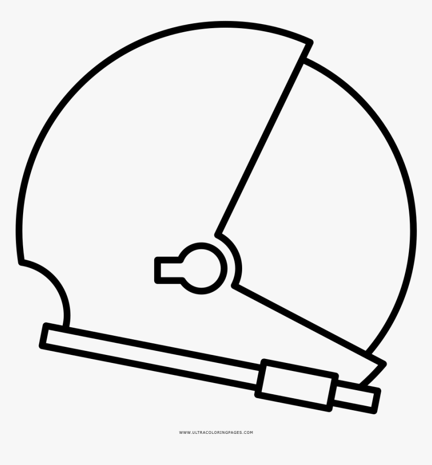 Space Helmet Coloring Page - Circle, HD Png Download, Free Download