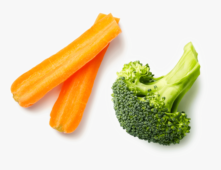 Carrot And Brocoli - Broccoli, HD Png Download, Free Download