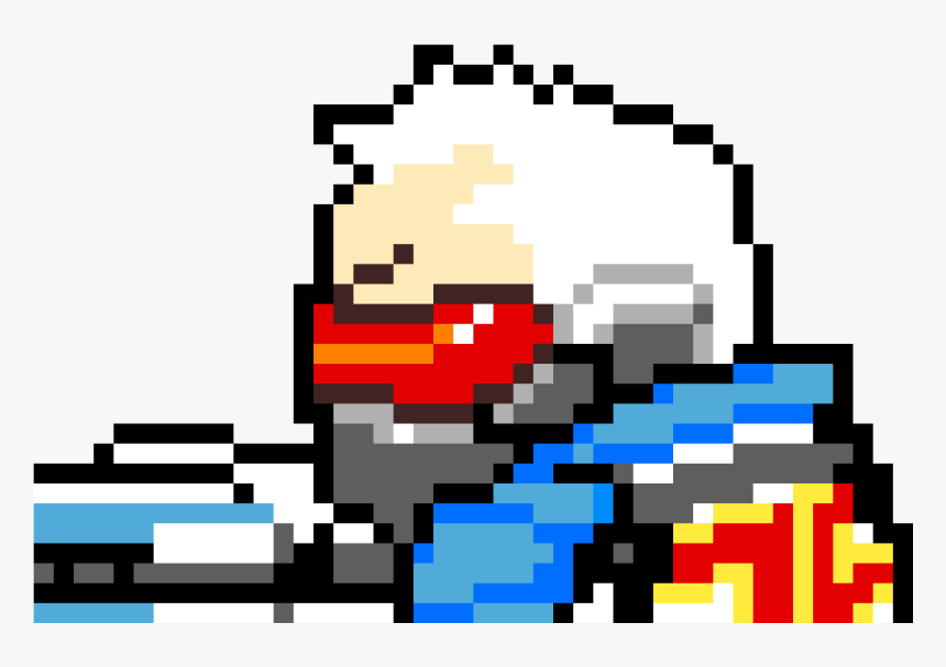 Overwatch Soldier 76 Pixel Spray, HD Png Download, Free Download