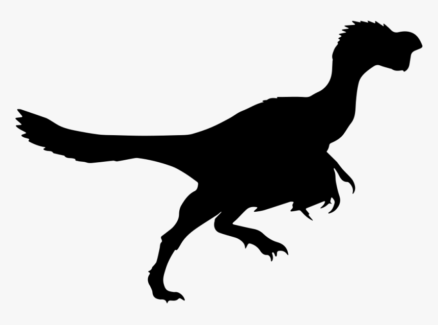 Velociraptor Dinosaur Vector Graphics Clip Art Portable - Citipati Silhouette, HD Png Download, Free Download
