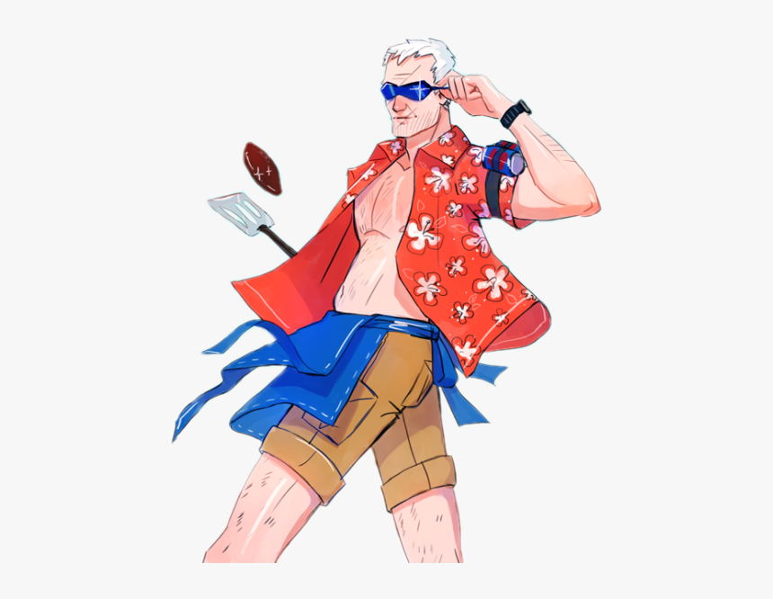 #overwatch #76 #soldier76 #jackmorrison - Overwatch Grillmaster 76 Fanart, HD Png Download, Free Download