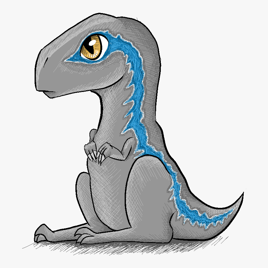 How To Draw Velociraptor Blue Raptor Dinosaur From Jurassic World And ...