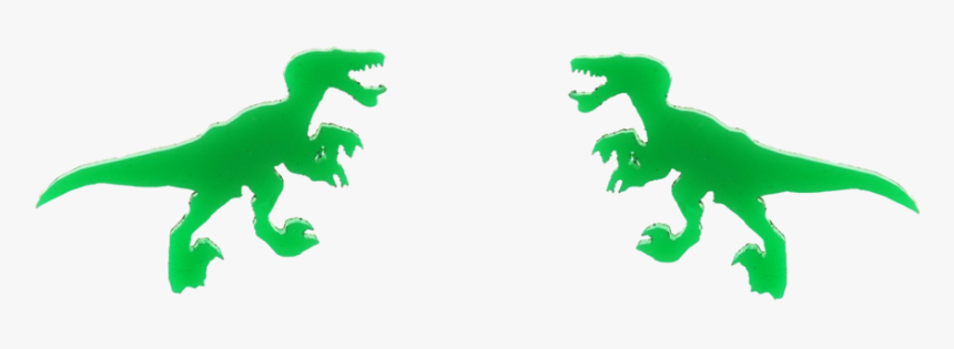 Velociraptor Earrings In Green - Animal Figure, HD Png Download, Free Download