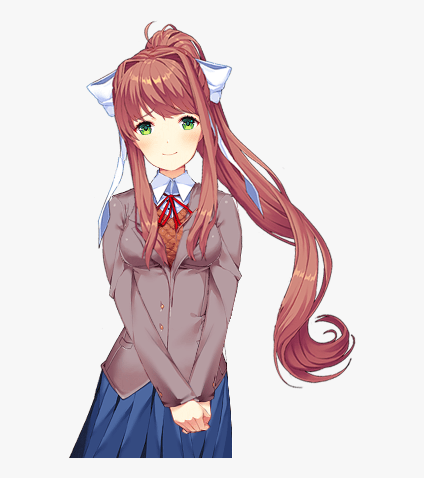 "pretty - Doki Doki Monika Cute, HD Png Download, Free Download