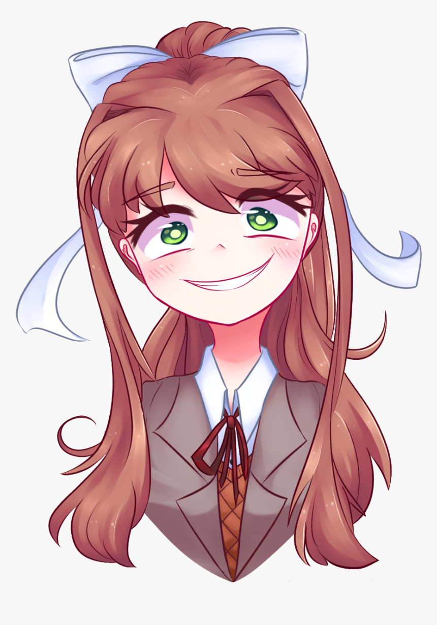 Monika File Png Horror Doki Doki Literature Club Transparent Png Kindpng