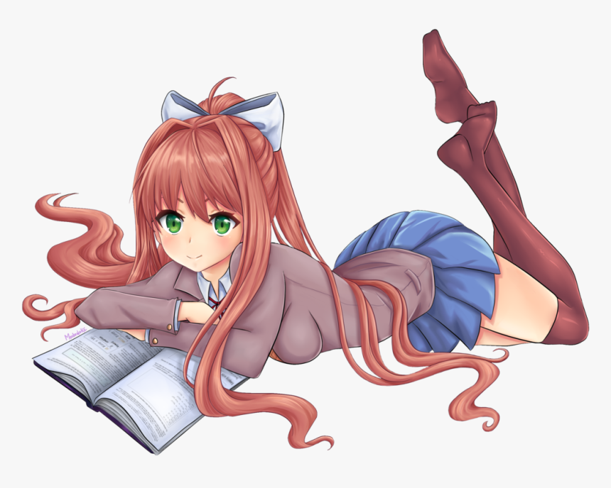 Doki Doki Literature Club Monika Png Clipart Freeuse - Doki Doki Literature Club Feet, Transparent Png, Free Download