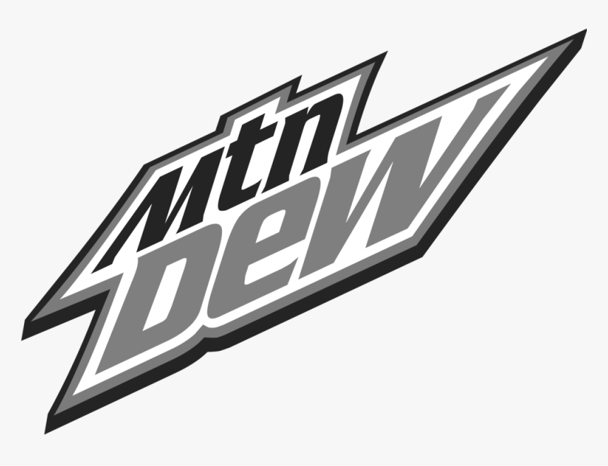 Mountain Dew Black And White - Mtn Dew Black And White Logo Png, Transparent Png, Free Download