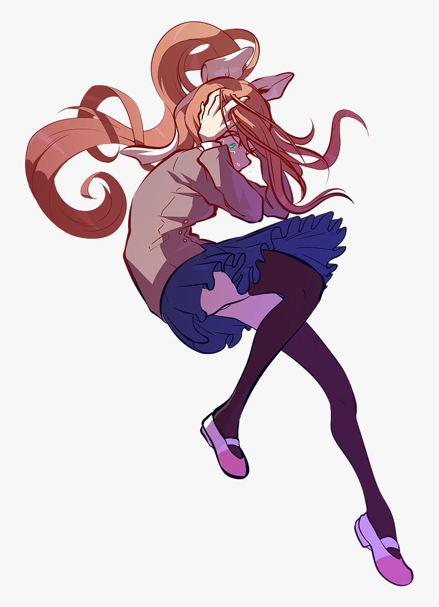 Monika - Doki Doki Literature Club Fanart, HD Png Download, Free Download