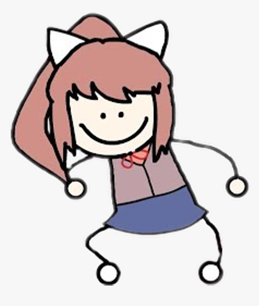 Monika Dancing Gif Monika Ddlc Clipart , Png Download - Little Bit Of Monika, Transparent Png, Free Download