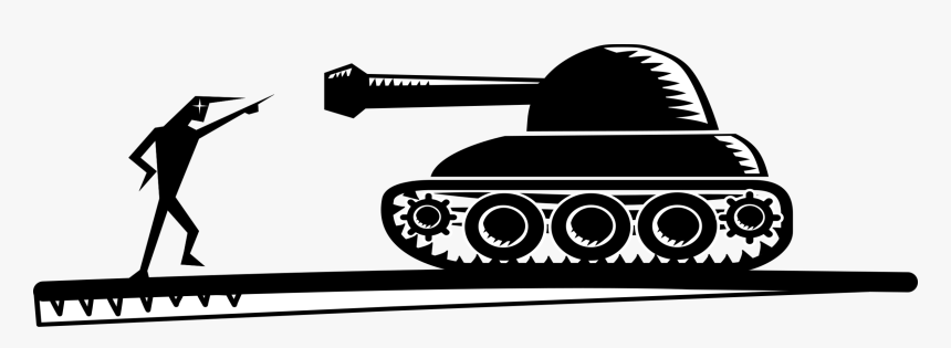 Monochrome Photography,brand,logo - Tank Man Clip Art, HD Png Download, Free Download