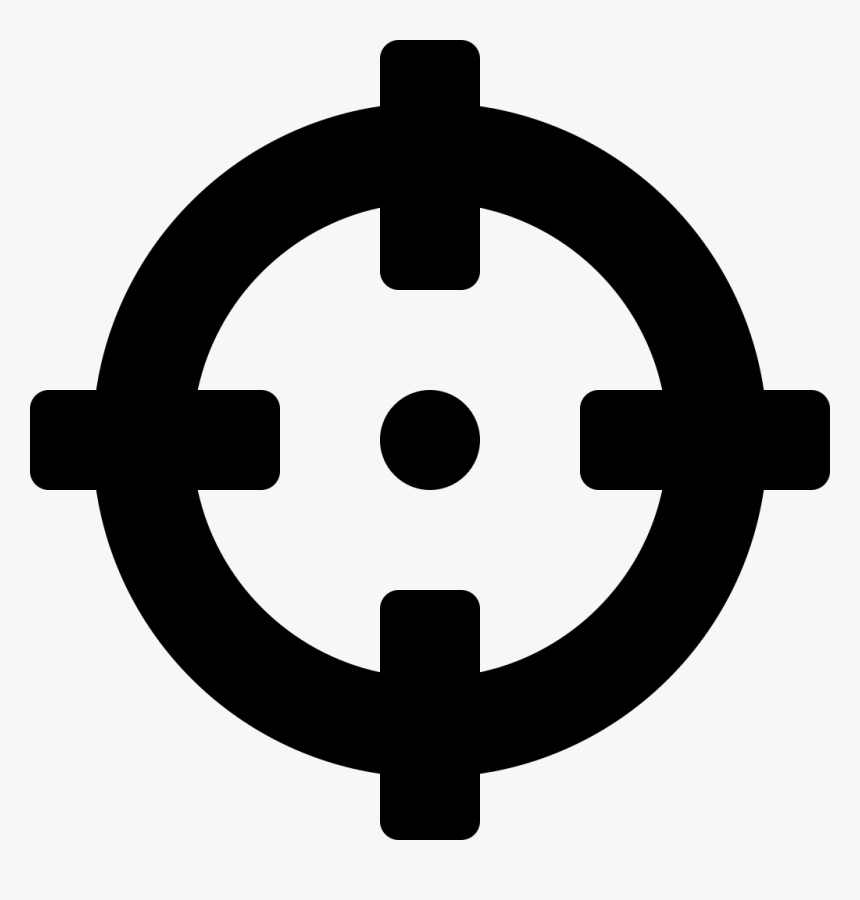 Font Awesome 5 Solid Crosshairs - Accuracy Localization Icon, HD Png Download, Free Download