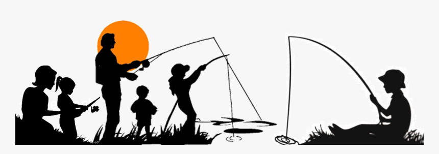 We Will Get Back To You Soon Fishing Family - Family Fishing Fishing Silhouette, HD Png Download, Free Download