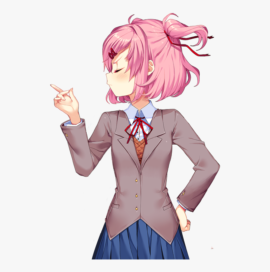 Doki Doki Literature Club Natsuki Png, Transparent Png, Free Download