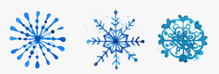 Snowflake Watercolor Painting Euclidean Vector - Christmas Watercolor Snowflake, HD Png Download, Free Download