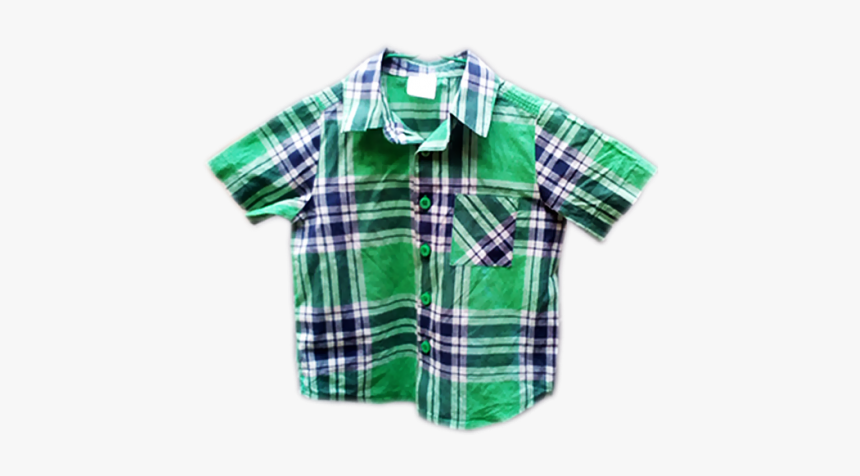 Boys Green Check Shirt - Plaid, HD Png Download, Free Download