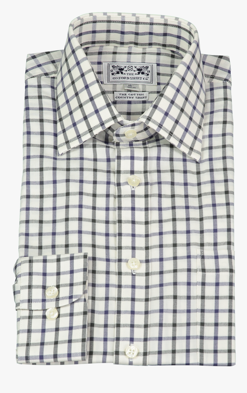 Country Tailored Fit Shirt In Navy And Green Check - Red White And Blue Gingham Shirt, HD Png Download, Free Download