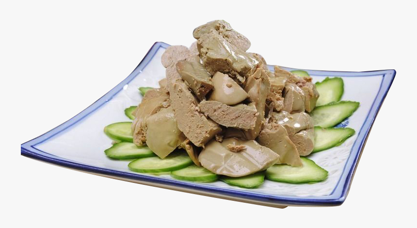 Cuisine Chinese Vegetarian Gras Cucumber Liver Foie - Side Dish, HD Png Download, Free Download