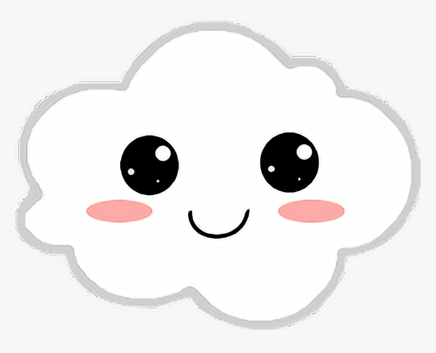 Cloud Kawaii Cartoon Freetoedit Cloud Kawaii Png Transparent Png Kindpng