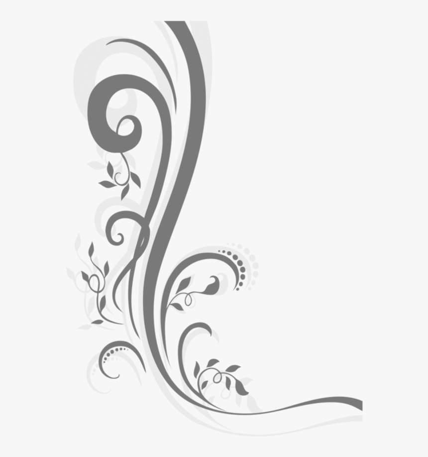 Transparent White Divider Png - Black And White Floral Png, Png Download, Free Download