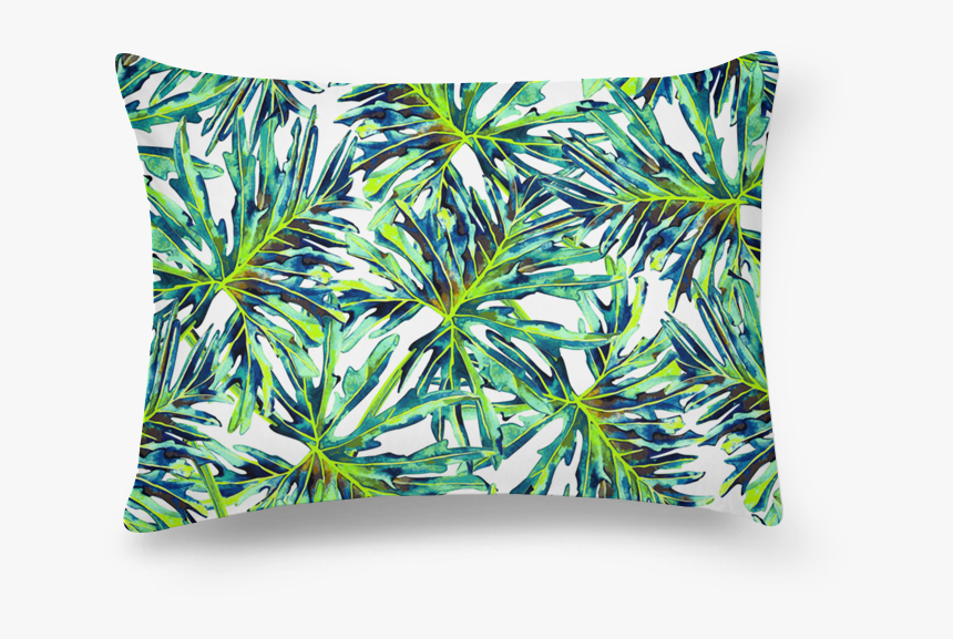 Almofada Retangular Pattern Tropical Leaf De Marta - Pattern - Tropical Leaf, HD Png Download, Free Download