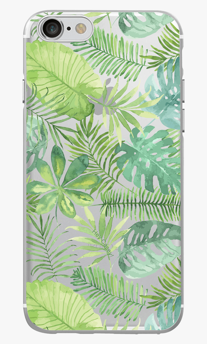 Tropical Leaves Phone Case"
 Class="qsmzphotofront - Palm Leaves Watercolor Background, HD Png Download, Free Download