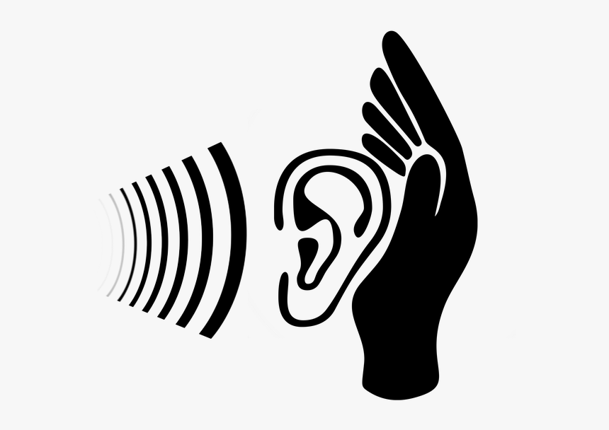 Ear, Auricle, Listen, Listen To, Listeners, Therapist - Listening Transparent Background, HD Png Download, Free Download