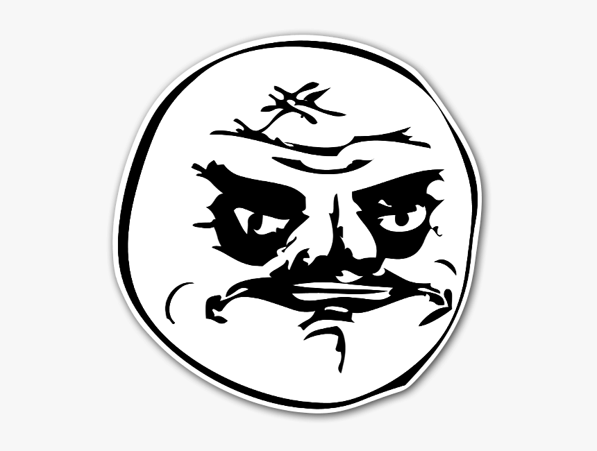 Memes Angry Face Sticker - Me No Gusta Meme, HD Png Download, Free Download