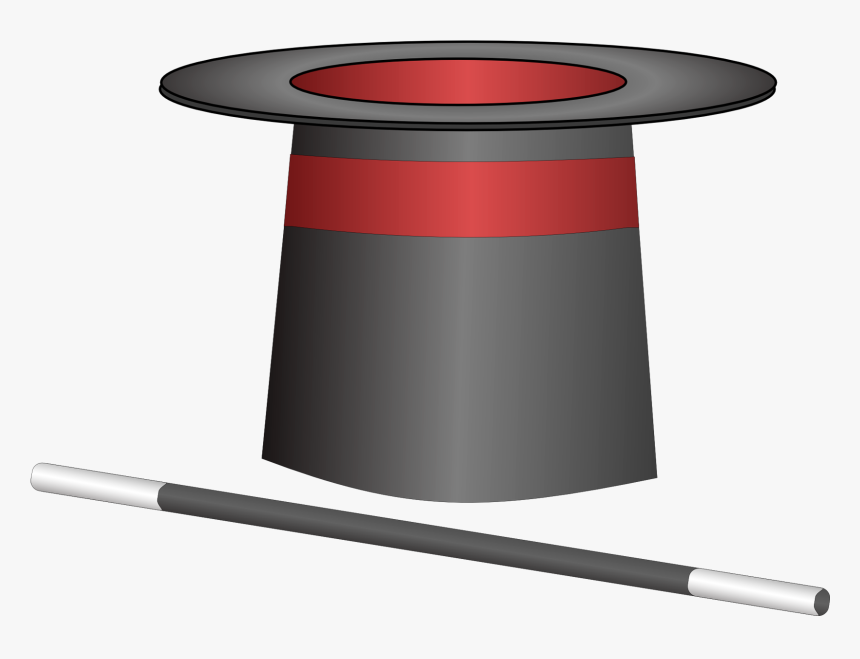 Magician Hat With Wand Png Image - Magicians Hat And Wand, Transparent Png, Free Download