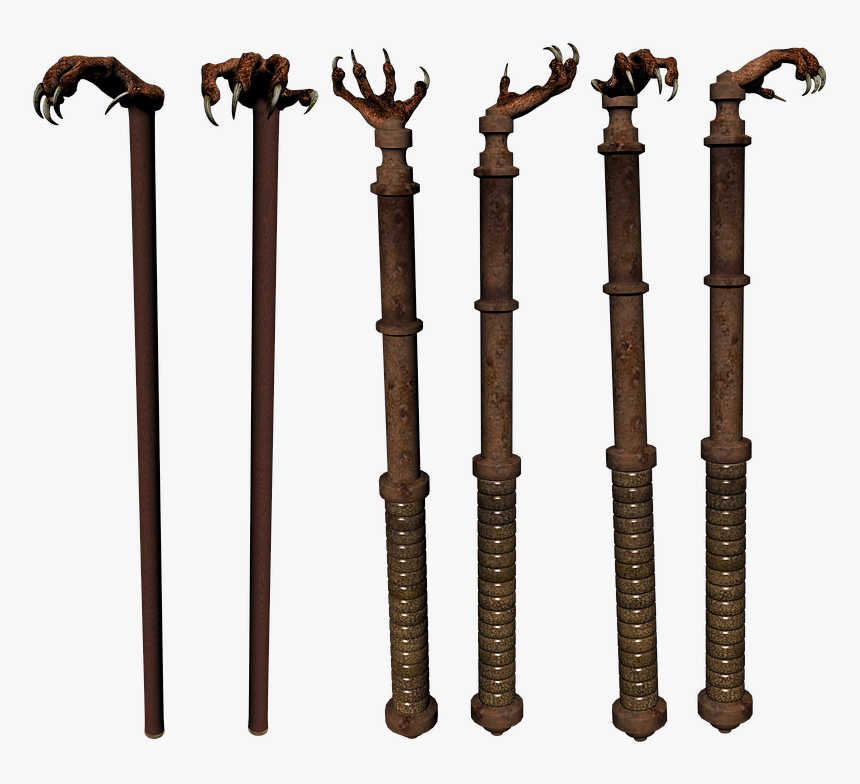 Wand, Staff, Stave, Stick, Magic, Magical, Wizard - Melee Weapon, HD Png Download, Free Download