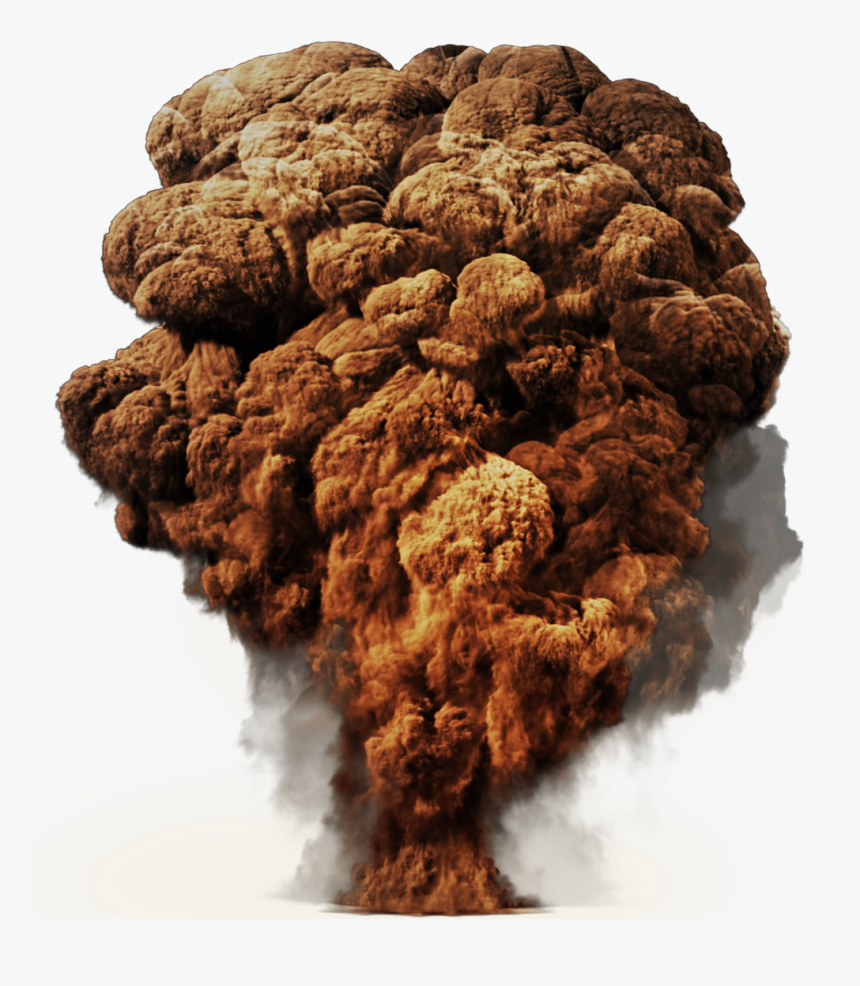 Big Explosion With Fire And Smoke Png Image - Mushroom Cloud Gif Transparent, Png Download, Free Download