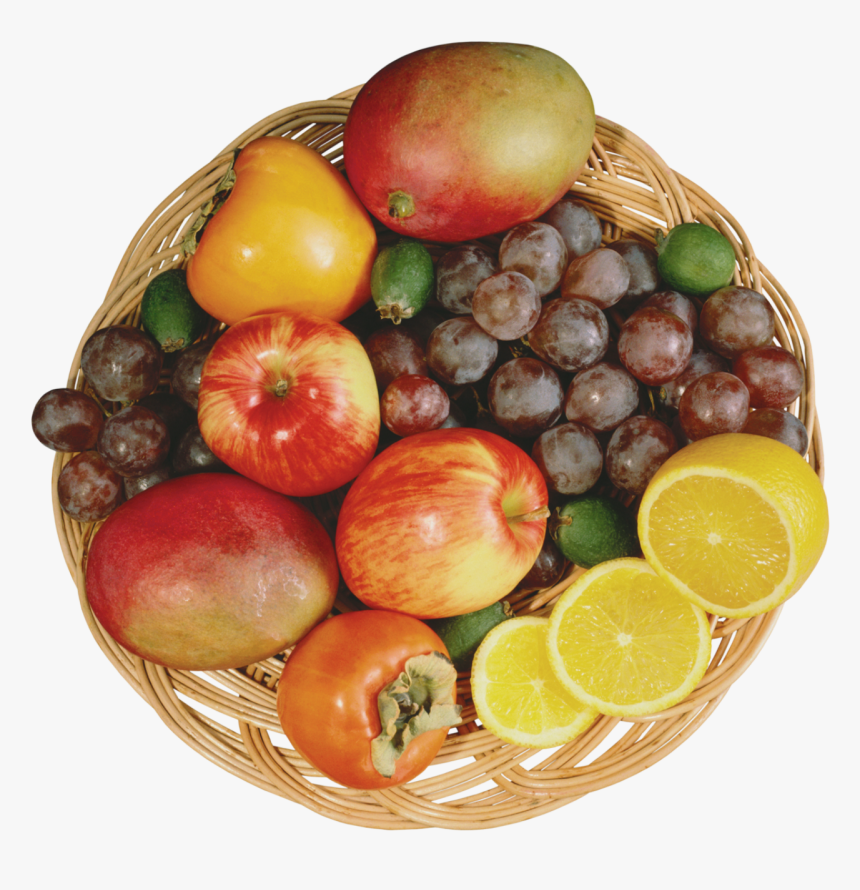 Mixed Fruits In Wicker Bowl Png Clipart - Portable Network Graphics, Transparent Png, Free Download