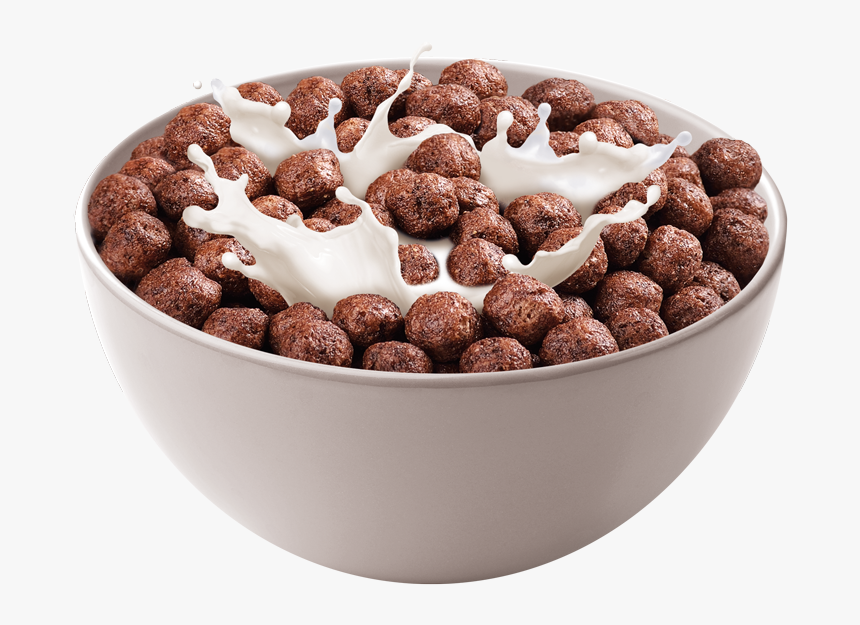 Chocolate Cereal Png - Bowl Of Chocolate Cereal, Transparent Png, Free Download
