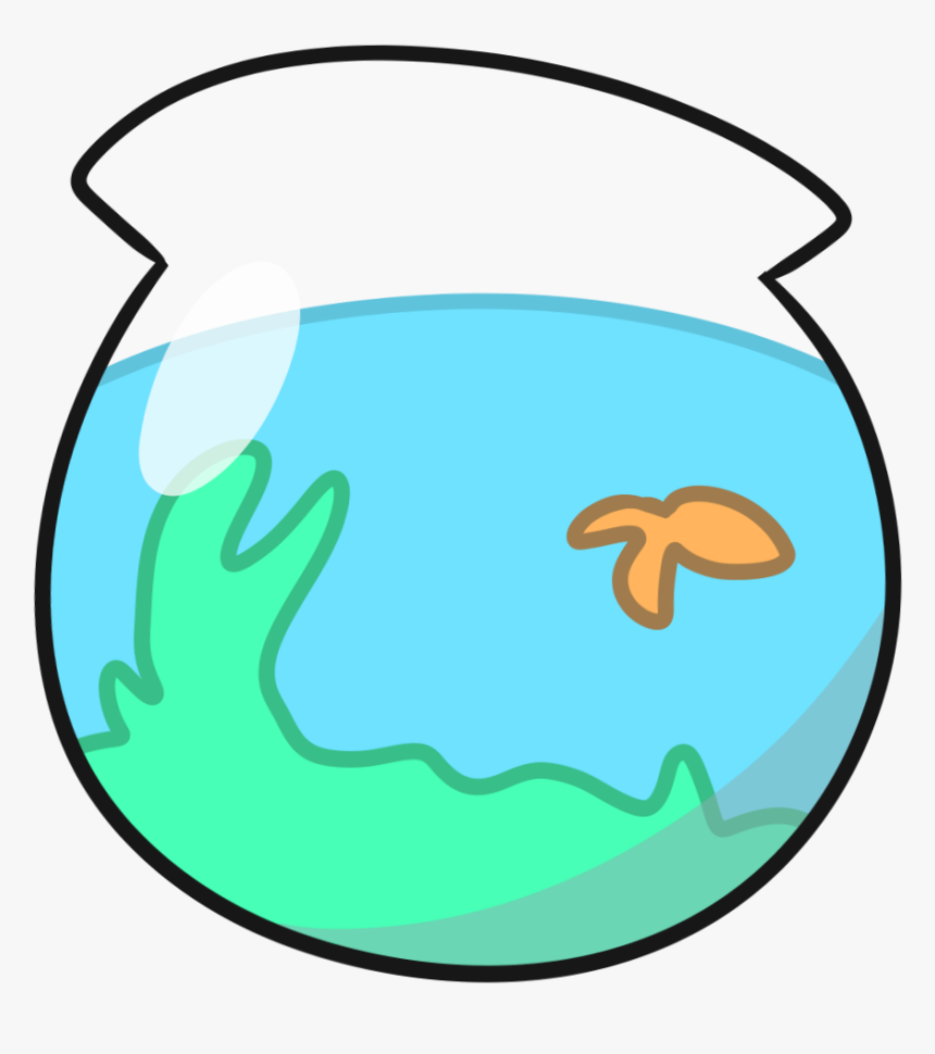 Fishbowl Clipart Transparent - Fish Bowl Cartoon Png, Png Download, Free Download