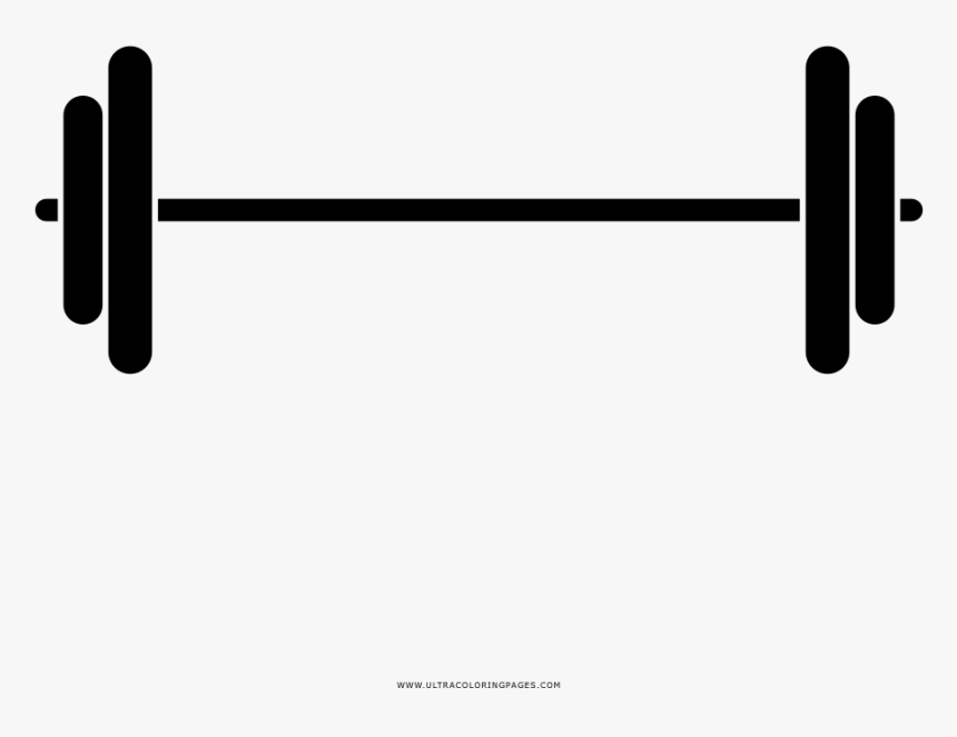 Barbell Coloring Page, HD Png Download, Free Download