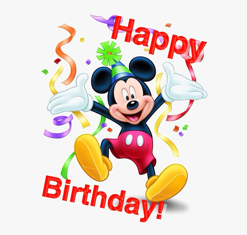 Happy Birthday Images Mickey Mouse, HD Png Download kindpng