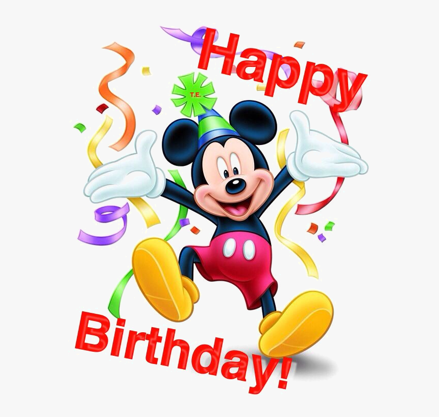 Happy Birthday Images Mickey Mouse, HD Png Download, Free Download