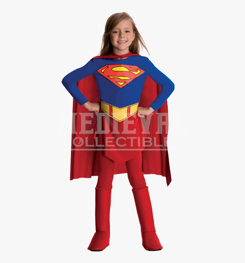 Supergirl Kids Costume , Png Download - Supergirl Costume Kids, Transparent Png, Free Download